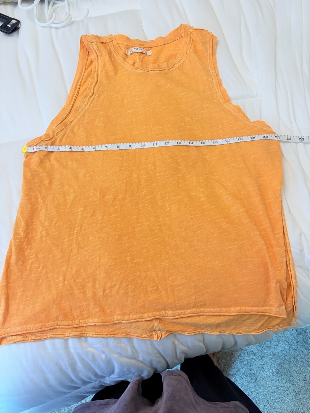 We The Free Orange Slub Knit Tank Top - Picture 5 of 7